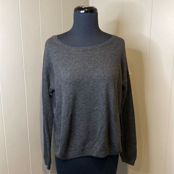 H&M Small Sweater Back 1/4 Zipper Ribbed Hems - Picture 1 of 6